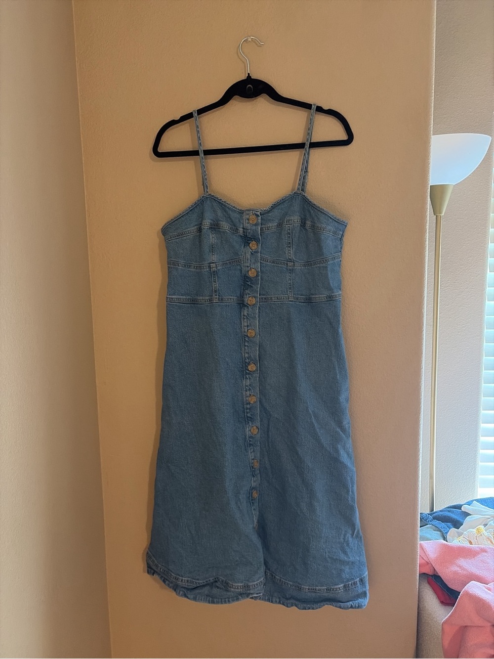 Women midi denim dress